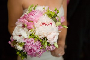 Lush pink peonies perfect for a June bride. Photo by Brian Wedge.