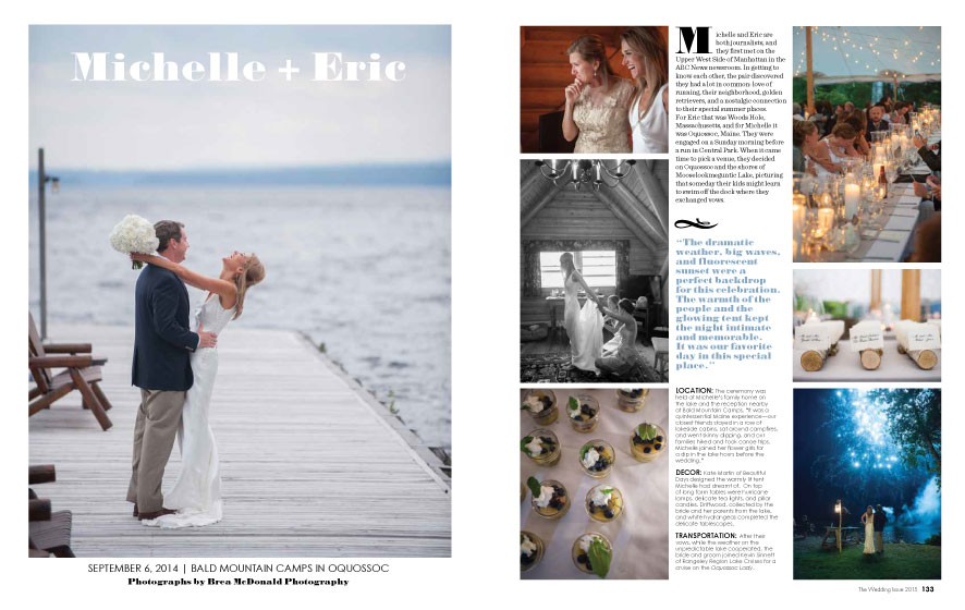 Maine Magazine Weddings 2015 | Photo: Brea McDonald Photography | See more at www.localhost/beautifuldays